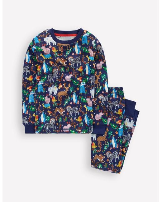 Pyjama Long Douillet-Fête Médiévale De Noël Boden pour homme en coloris Blue