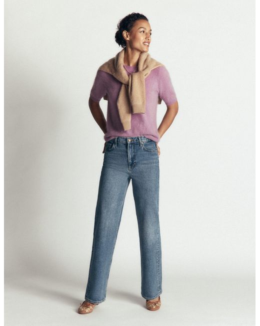 Boden Brown Kat Brushed Cashmere T-Shirt