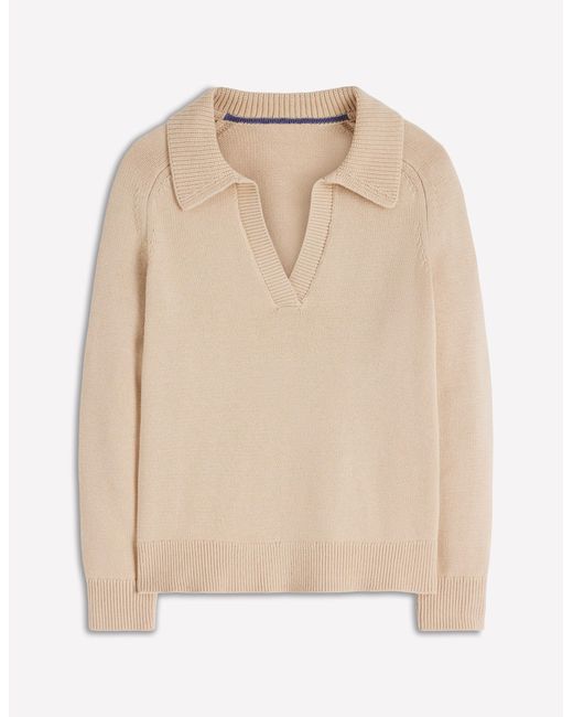 Boden Gray Cotton Henley Jumper