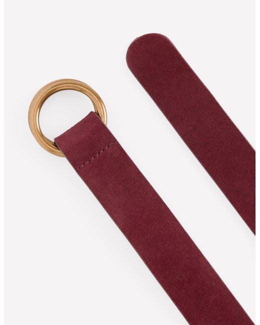 Boden Red Double Ring Belt