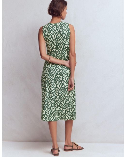 Boden Green Zara Cross Waist Jersey Dress