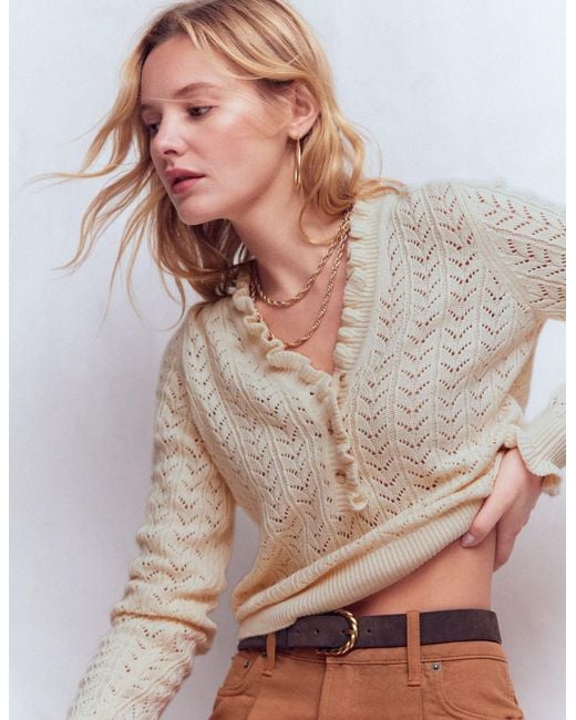 Boden Multicolor Eloise Frill Henley Jumper