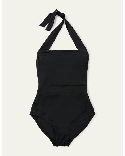 Boden Santorini Halterneck Swimsuit in Black Lyst