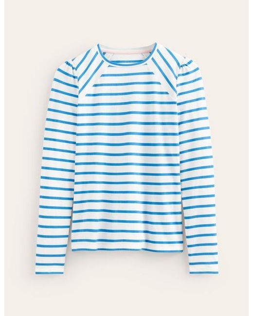 Boden Blue Arabella Stripe T-shirt