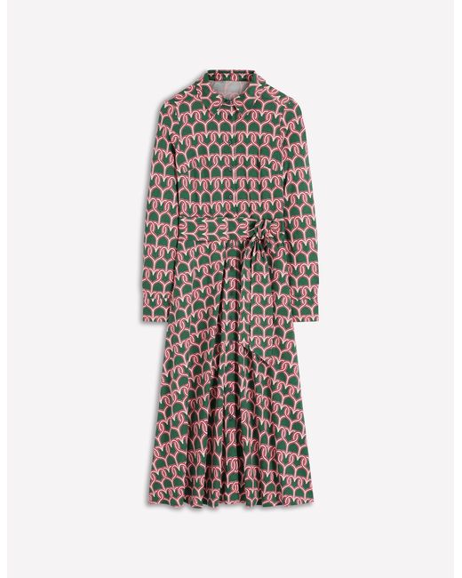 Boden Green Marcia Jersey Shirt Dress