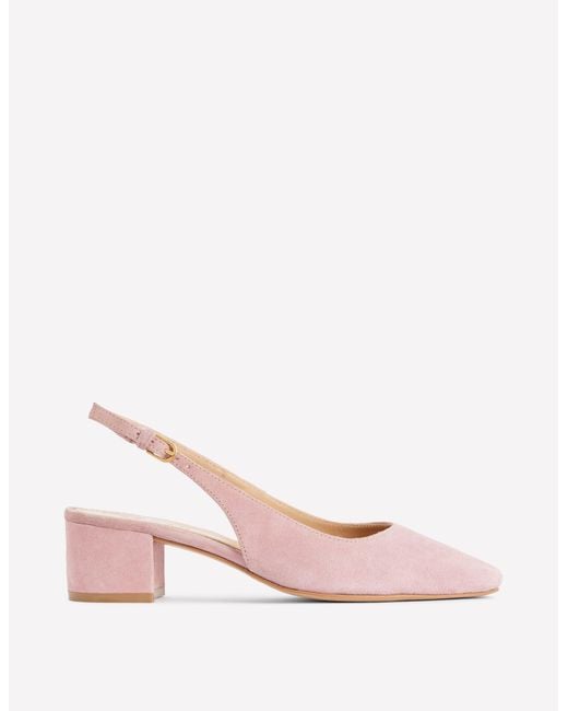 Boden Pink Ailsa Block Heel Slingbacks