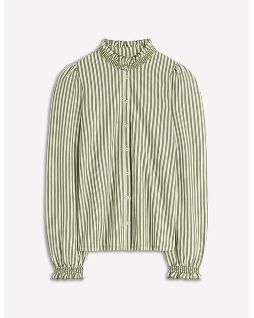 Boden Multicolor Effie Smocked Detail Shirt