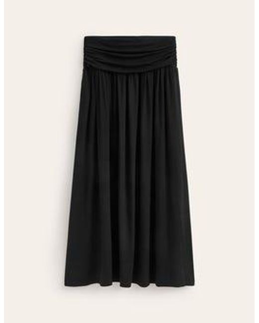 Boden Black Rosaline Jersey Skirt