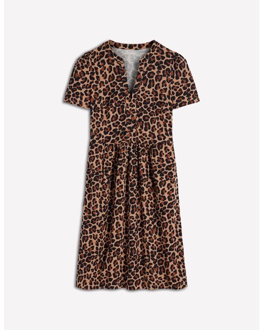 Boden Purple Naomi Short Sleeve Dress