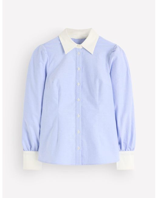 Boden Blue Volume Sleeve Shirt