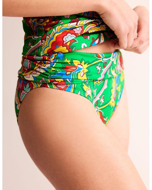 Boden Green Classic Fold Bikini Bottoms