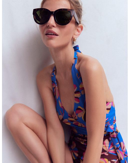 Boden Multicolor Tilos Tie Side Swimsuit