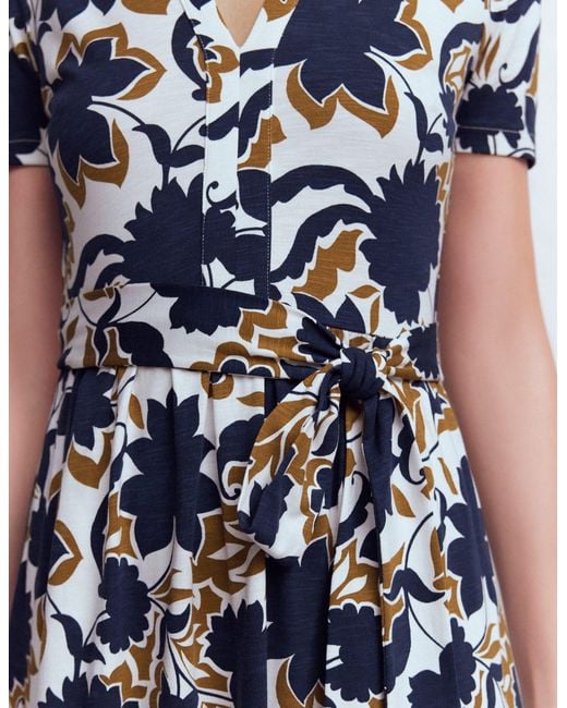 Boden White Naomi Jersey Midi Dress