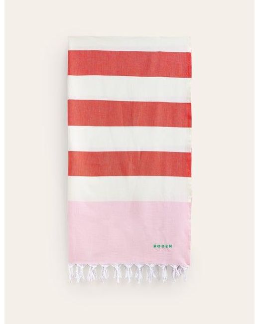 Boden Pink Hammam-Handtuch Damen