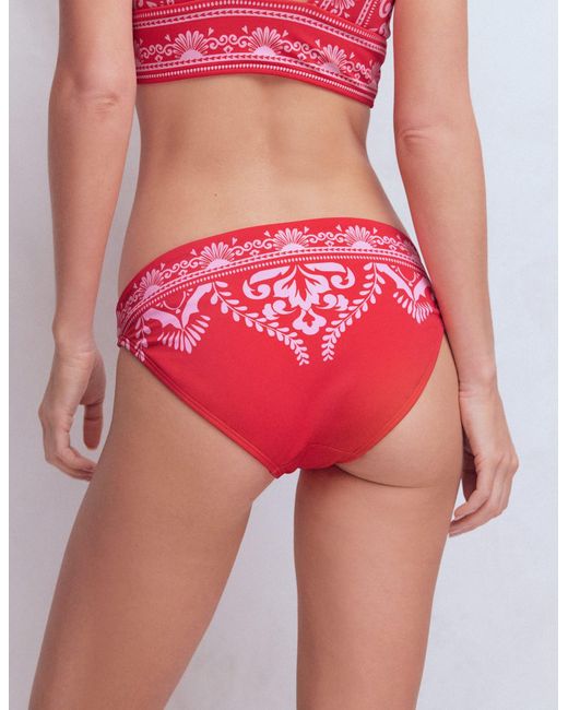 Boden Red Porto Bikini Bottoms