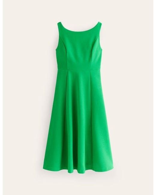 Boden Green Scarlet Ottoman-Kleid Aus Ponte Damen