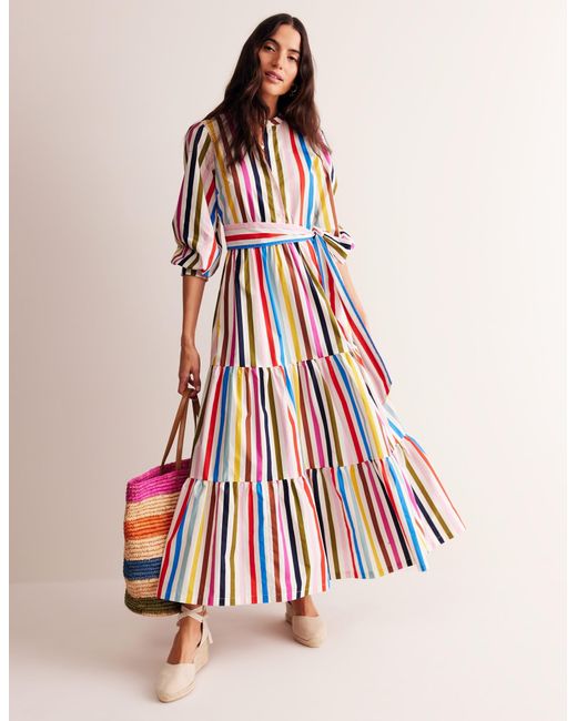 boden alba tiered cotton maxi dress iamkristabel on LTK