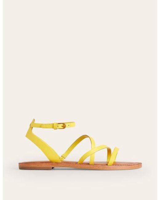 Boden Yellow Everyday Flat Sandals