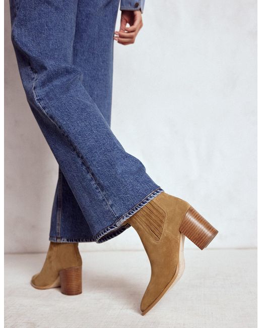 Boden Brown Point Casual Ankle Boots