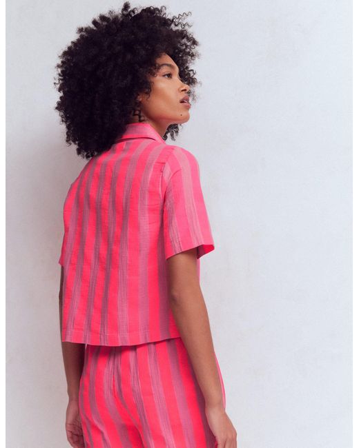 Boden Pink Double Cloth Shirt
