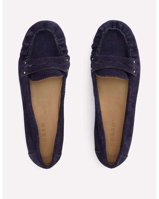 Boden Blue Classic Penny Loafers