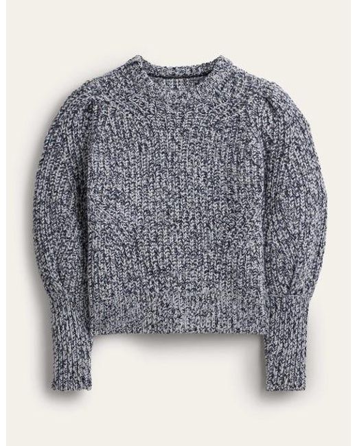 Boden Chunky Rib Cashmere Sweater in Gray Lyst