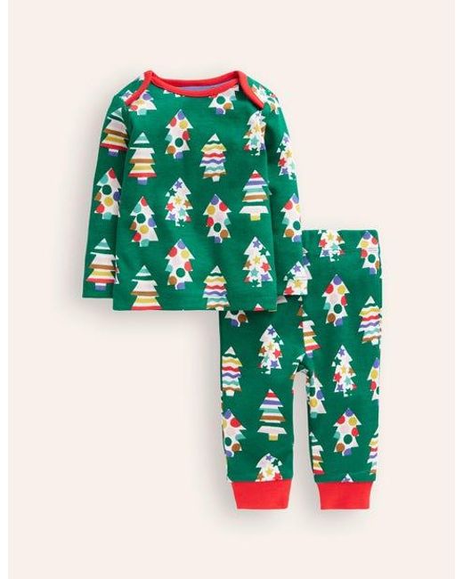 Boden Green Snug Single Long John Pyjamas Baby