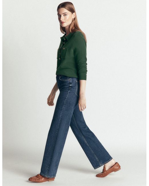 Boden Green Marianne Merino Wool Jumper