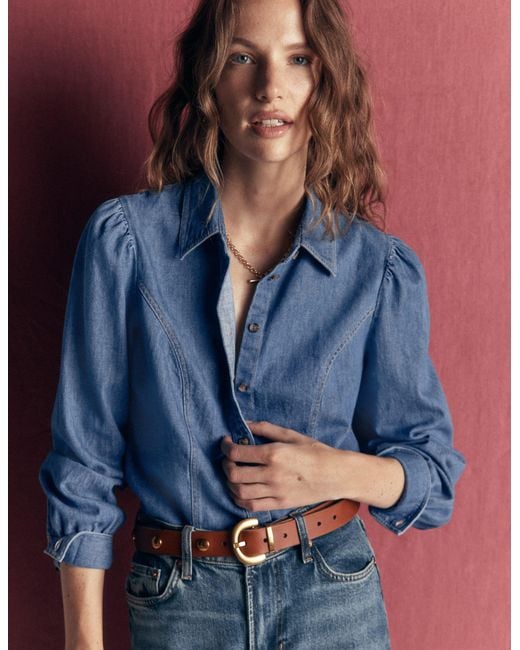 Boden Blue Sky Denim Shirt