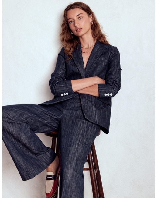 Boden Blue Belgravia Twill Trousers