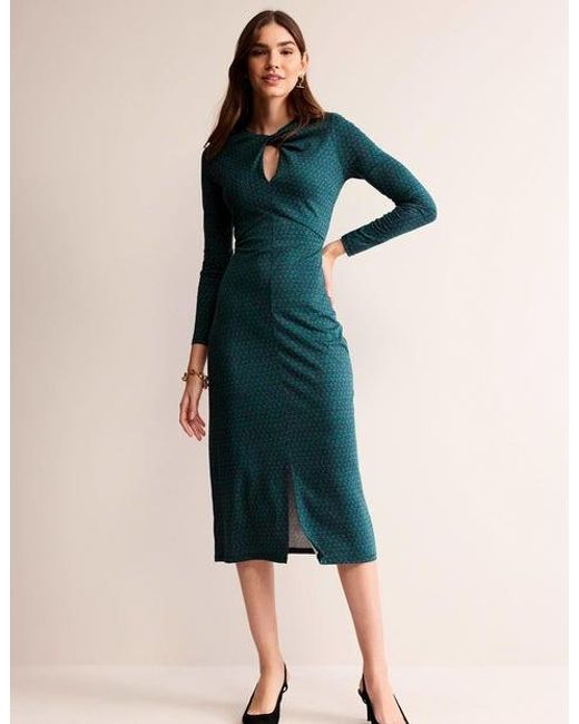 Robe midi taille empire à nœud Boden en coloris Green