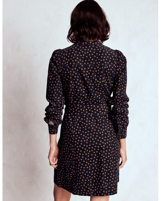 Boden Black Bre Cord Short Dress