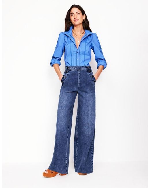 Boden Blue Greenwich Sailor Jeans