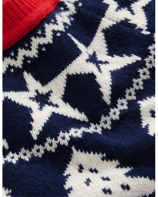 Boden Blue Edie Fair Isle Sweater