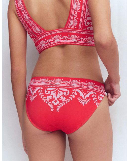 Boden Red Porto Bikini Bottoms