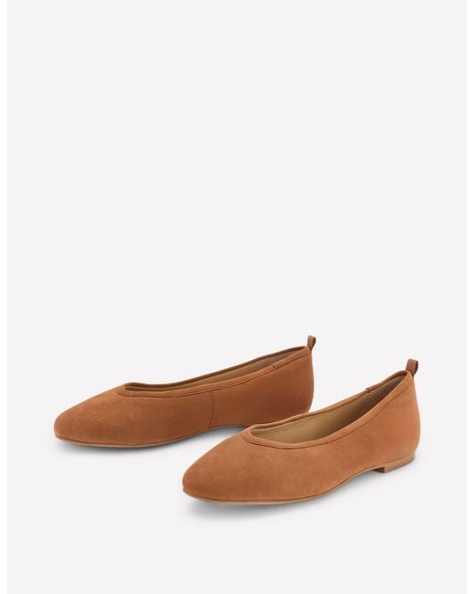 Boden White High Cut Ballet Flats