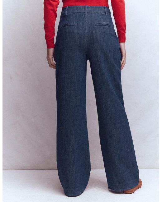 Boden Blue Kensington Twill Trousers