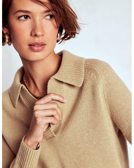 Boden Blue Marion Merino Henley Jumper