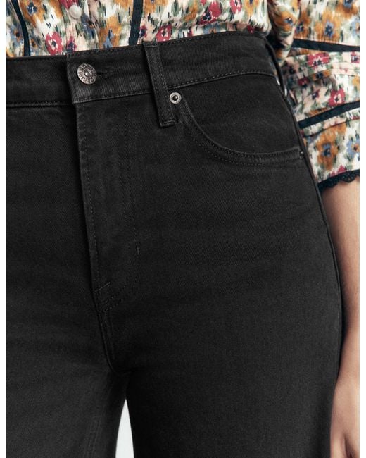 Boden White High Rise Wide Leg Jeans