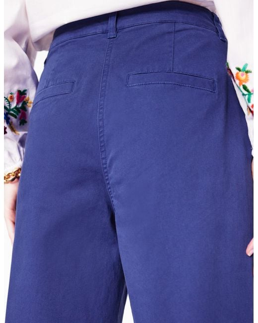 Boden Blue Patch Pocket Crop Chino