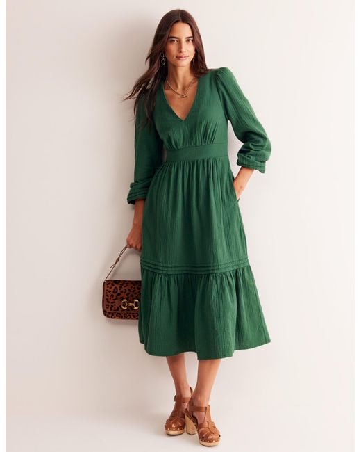 linen corset midi dress Miss Circle Paloma Blue Print Linen Corset Draping Top Midi Dress XS