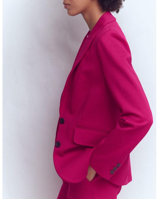 Boden Pink Marylebone Ponte Blazer