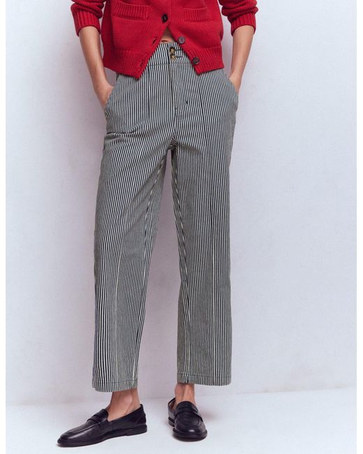 Boden Red Straight Leg Chino Trousers