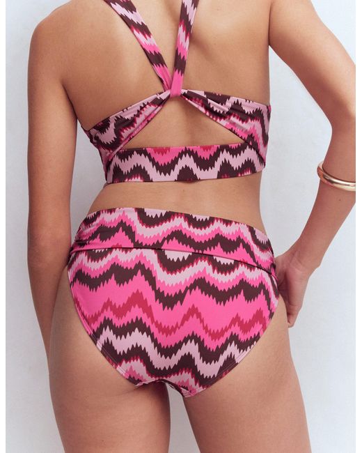 Boden Pink Classic Fold Bikini Bottoms