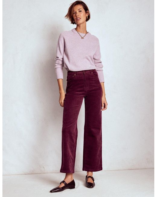 Boden Red 5-Pocket Cord Column Jeans
