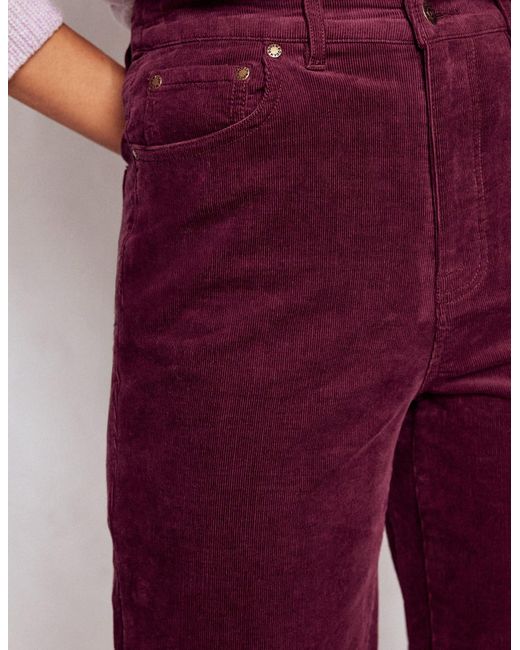 Boden Red 5-Pocket Cord Column Jeans