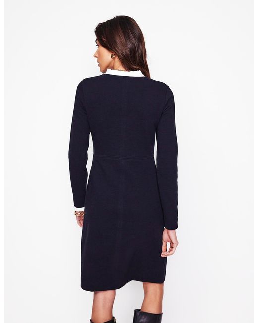 Boden Black Cornelia Ottoman Dress
