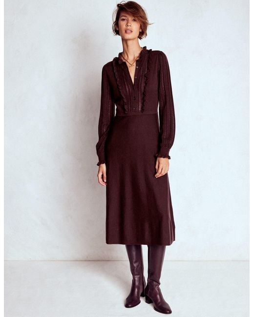 Boden Winifred Frilled Knitted Dress