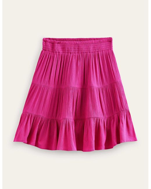 Mini-jupe de vacances Boden en coloris Pink
