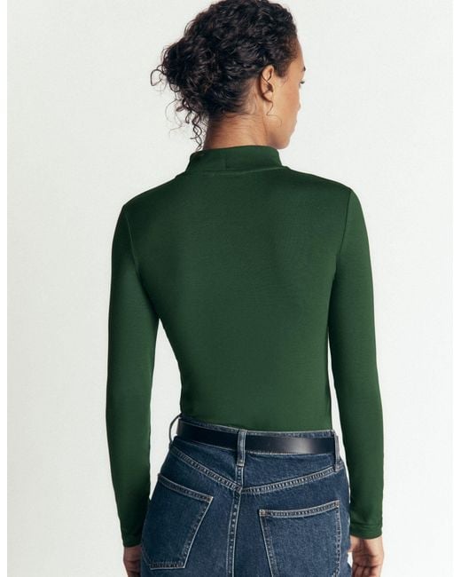Boden Green High Neck Jersey Top